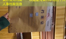 黄石查询档案——快速查询黄石本地的个人人事档案信息