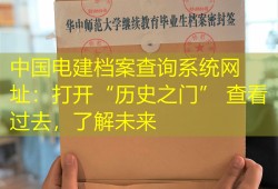 中国电建档案查询系统网址：打开“历史之门” 查看过去，了解未来