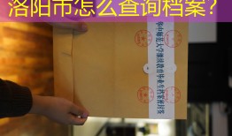 洛阳市怎么查询档案？