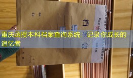 重庆函授本科档案查询系统：记录你成长的追忆者