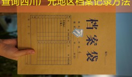 查询四川广元地区档案记录方法