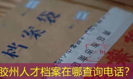 胶州人才档案在哪查询电话？