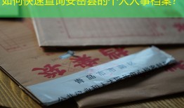 如何快速查询安岳县的个人人事档案？
