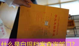 什么是白银档案查询部门？
