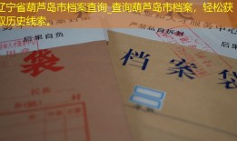 辽宁省葫芦岛市档案查询_查询葫芦岛市档案，轻松获取历史线索。