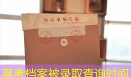 高考档案被录取查询时间