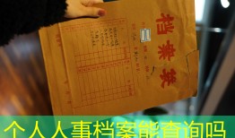 个人人事档案能查询吗