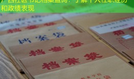 广西社区书记档案查询：了解个人任职经历和政绩表现