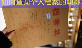 如何查询个人档案的职称