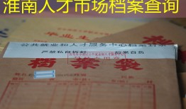 淮南人才市场档案查询