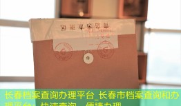 长春档案查询办理平台_长春市档案查询和办理平台：快速查询、便捷办理。