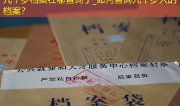 九十岁档案在哪查询了_如何查询九十岁人的档案？