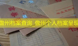儋州档案查询_儋州个人档案呈现