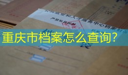 重庆市档案怎么查询？