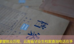 掌握就业历程，云南省毕业生档案查询电话在手