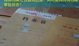 特岗档案怎么查询进度？如何查询特岗档案审批状态？