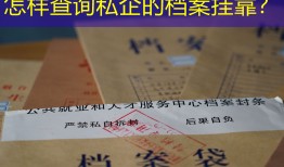 怎样查询私企的档案挂靠？