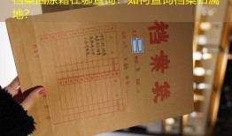 档案回原籍在哪查询？如何查询档案归属地？