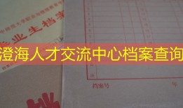 澄海人才交流中心档案查询