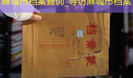 麻城市档案查询_寻访麻城市档案