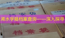 浠水学籍档案查询——深入探寻