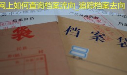 网上如何查询档案流向_追踪档案去向