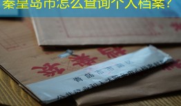 秦皇岛市怎么查询个人档案？