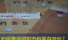 如何查询邵阳市档案存放处？
