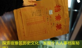 探索宿豫区历史文化，发现个人人事档案秘密！