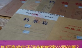 如何查找位于滨州的档案公司位置？