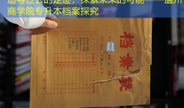追寻过去的足迹，探索未来的可能——温州商学院专升本档案探究