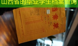 山西省的毕业学生档案查询