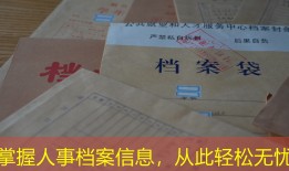 掌握人事档案信息，从此轻松无忧