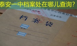 泰安一中档案处在哪儿查询？