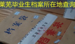 莱芜毕业生档案所在地查询