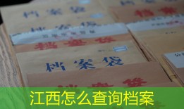 江西怎么查询档案