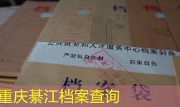 重庆綦江档案查询