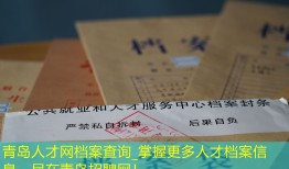 青岛人才网档案查询_掌握更多人才档案信息，尽在青岛招聘网！