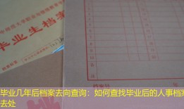 毕业几年后档案去向查询：如何查找毕业后的人事档案去处
