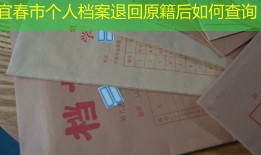 宜春市个人档案退回原籍后如何查询