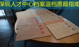 深圳人才中心档案退档原籍指南