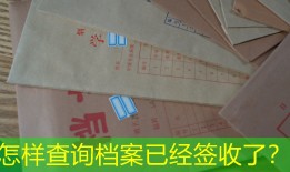 怎样查询档案已经签收了？