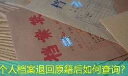 个人档案退回原籍后如何查询？