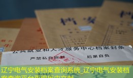 辽宁电气安装档案查询系统_辽宁电气安装档案查询平台再现历史文献