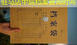 驻马店中院档案查询时间
