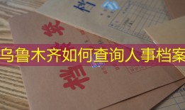 乌鲁木齐如何查询人事档案