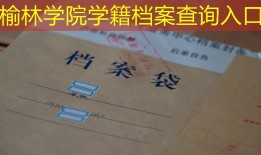 榆林学院学籍档案查询入口