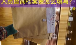 人员查询档案表怎么填写？
