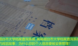 烟台市大学档案查询系统_揭秘烟台市大学档案查询系统的背后故事：为什么你的个人信息要被妥善管理？
