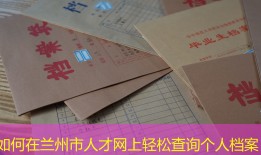 如何在兰州市人才网上轻松查询个人档案